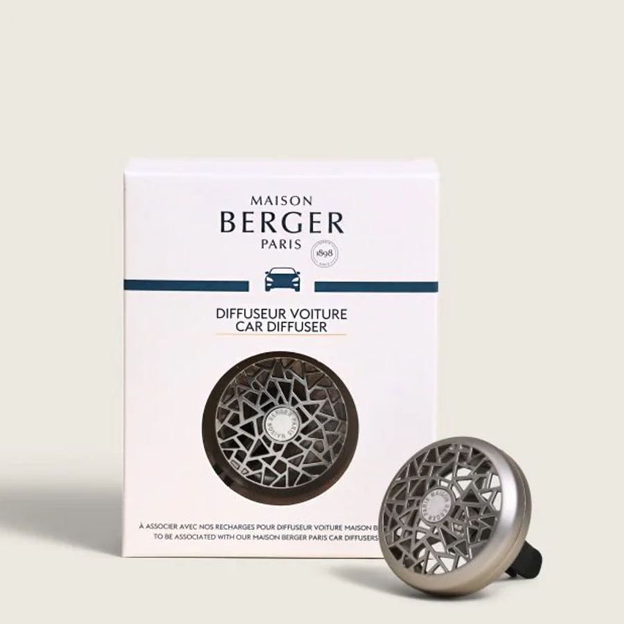 Lampe Berger Graphic Nickel Vent Clip Car Fragrance Diffuser