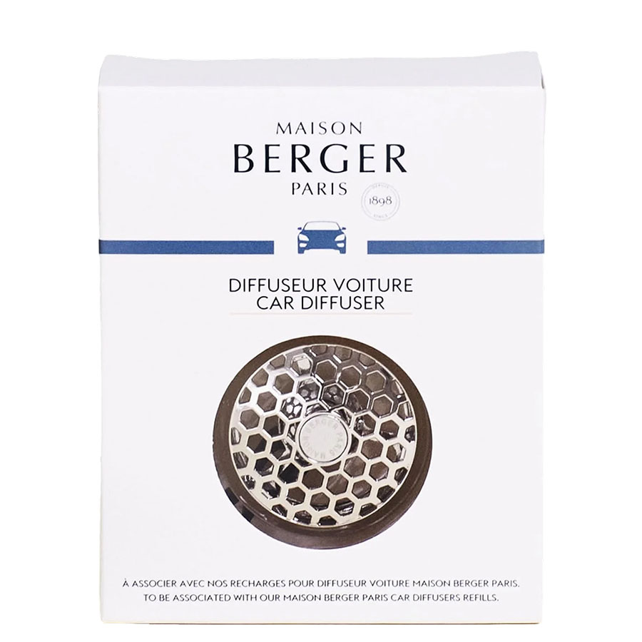 Lampe Berger Honey Comb Chrome Vent Clip Car Fragrance Diffuser